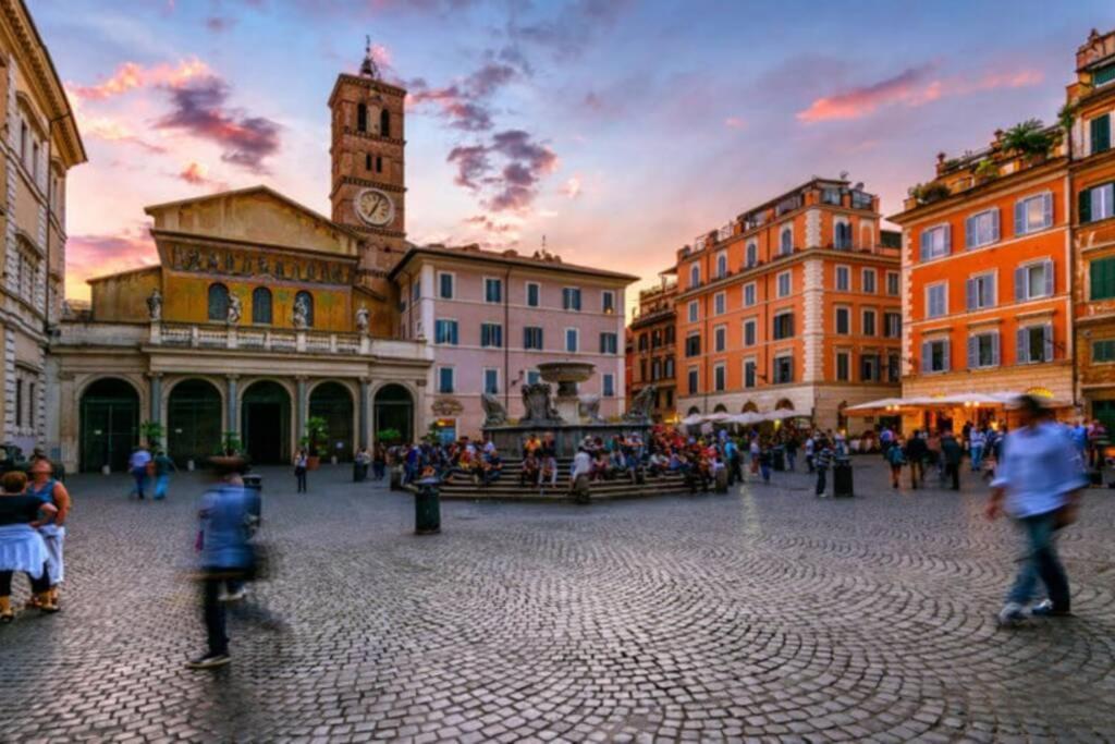 Elegante Open Space Con Vasca Idromassaggio A Trastevere 외부 사진